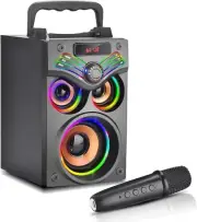 Bluetooth Speaker,Wireless Portable Speaker,15W Loud Stereo Sound with LED Owl L