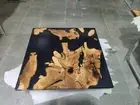 Diy Wood Epoxy Table, Black Resin Table, Kitchen Dining deco Square Coffee Table
