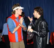 Chasez and Howie Dorough at United We Stand Concert - Backstage at- Old Photo