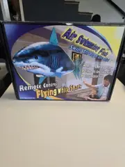 Air Swimmers Remote Control Flying Shark Swims Open Box. NEW!