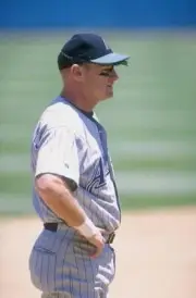 Infielder Matt Williams of the Arizona Diamondbacks in action 1998 Old Photo