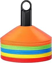 Pro Disc Cones - Training Cones Agility Soccer Cones with Carry Bag for Training, Soccer, Football, Basketball,Kids and Other Sports and Games(22G)