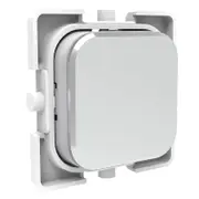 Clipsal Iconic S40APB-SV - STYL Silver Dolly Push Button Blank - Single Buy