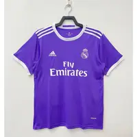 在飛比找蝦皮購物優惠-2016-17皇家馬德里客場復古優質足球球衣