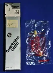 GE PROJECTOR QUARTZLINE LAMP FFJ 120V 600-WATT NEW OLD STOCK