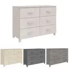 Sideboard "HAMAR" Solid Wood Pine Storage Drawer Buffet Multi Colours vidaXL