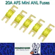 5 x 20A AFS Mini ANL Fuses 32V 20 Amp fuses Car Truck Boat Stereo Audio Fuses