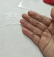 Clear Acrylic Bobbin Drops for Embroidery Floss Organization,Cross Stitch Tread Bobbins for Craft DIY Sewing Storage (100pcs)