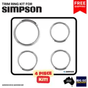 COOKTOP TRIM RING KIT FOR SIMPSON 62F851W| 3X 6" & 1X 8" | FREE SHIPPING