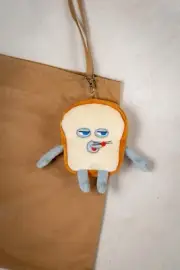 Pan Dorobo Bread Thief Mascot Keychain Plush Pouch Zip Jp