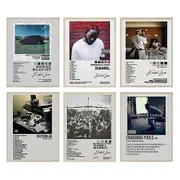 Rapper Kendrick Lamar Poster Music Album Poster For Room Aesthetic Canvas Wall Art Bedroom Decor -NMAOV