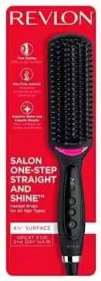 Revlon Hair Straightening and Styling Brush Great for Second Day Styling 4 1/2"