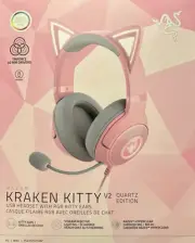 Razer - Kraken Kitty V2 Wired Gaming Headset with Chroma RGB Lighting - Quartz