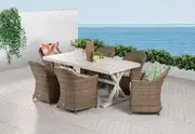 MIAMI 7 Piece Outdoor Dining Setting.