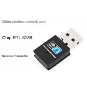 300Mbps USB WiFi Adapter Mini Wireless Network LAN Card 802.11n PC Laptop