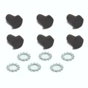Chevrolet GM Flex Plate Grade 8 Bolts 7/16" x 11/16" Set 6 with Lock Washers