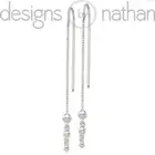 Designs by Nathan | 925 Sterling Silver Sterling Silver Ball Threader Earrings