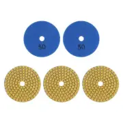 5pcs 3" Grits 50 Premium Diamond Polishing Pads Wet/Dry for Stone Concrete