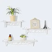 Shabby Floating Wall Shelves Storage Rack Novel Design Retro Style for Home Office Decor