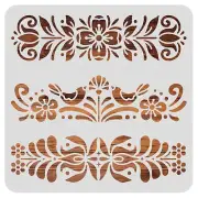 Floral Painting Stencils for DIY Art & Craft - Reusable Scandinavian Designs