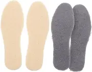 Healvian 2 Pairs Warm Insoles for Men and Women Comfortable Boot Inserts Breathable and Durable Shoe Cushions for Winter Boots and Casual Shoes