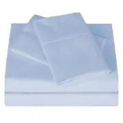 Light Blue Bed Sheet Set with Pillowcases