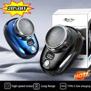 Portable Electric Razor Mini-Shave for Men USB Rechargeable Shaver Travel HomeN