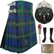 Kilts For Men Clan Gunn Modern With-Outfit- 5-pcs-Tartan Kilt For Sale Scottish