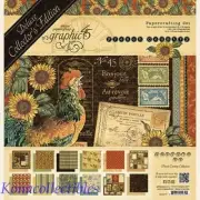 Deluxe Collector's Edition Graphic 45 FRENCH COUNTRY 12 x 12 Paper + 2 Bonus!