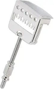 SCUD Non-Adjustable Nashville Style Banjo Tailpiece Nickel BP-TPNO