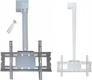 Motorised TV Bracket Stand - Motorized Ceiling TV Mount,Adjustable Height Electric TV Lift with Remote Control,Telescopic Electric TV Lift,Fits 26-70 Inch Low Profile TVs,One Color,80cm