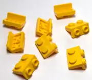 Lego - Lot of 8 - Yellow, Bracket 1 x 2 - 1 x 2