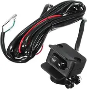 1pc Winch Switch Control -Road Vehicle Key Disconnect LED Light Strips Hexagon Operated USB c Cable LED Lights Electric Dirt Bike Black Metal