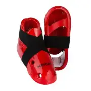 Century Martial Arts Sparring Boots Red Size 7/8 New Karate Tae Kwon Do