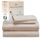 Soft 100% Cotton Sheets King Size Bed Sheets Set with Deep Pockets, King