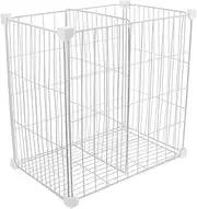 PEPLAYTAL Deep Freezer Dividers Mesh Fruit Vegetable Baskets Freezer Storage Rack Sturdy Metal Easy Install for