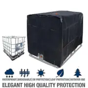 Rain Sun Protective Hood Cover Fit For Water Tank 1000 Liters Ibc Container Foil Black