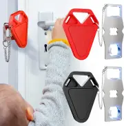 Portable Door Lock for Travel Essential: 2Pack Upgraded Hotel Home Security Safe