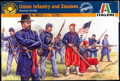 Italeri Models 1/72 UNION INFANTRY & ZOUAVES American Civil War Figure Set