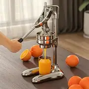 [Nisorpa] Manual Juicer Commercial Juicer Machine Stainless Steel Citrus Heavy Duty Orange & Lemon Squeezer and Crusher Metal Citrus For Home Restaurant