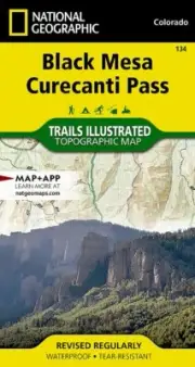 National Geographic Trails Illustrated Colo Black Mesa / Curecanti Pass Map 134