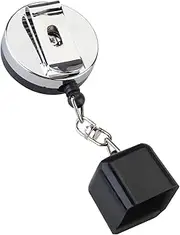 Cue Chalk Holder | Retractable Pool Cue Chalk Case,Belt Clip Chalk Carrier Keychain, Retractable Cord Extending Up to 50cm Wynott