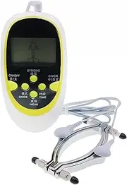 KTTAVL Electric Shock Labia Clips Clitoris Stimulator Clamp Stainless Steel Adjustable Labia Spreader Electro Shock Vagina Speculum Torture BDSM Erotic Sex Toys for Couples Women (Color : C)