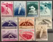 San Marino 1954 propaganda sportiva la serie mnh senza il valore complementare