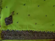 Chiffon Designer Saree and Blouse Elegantly Crafted with Beads and Sequins