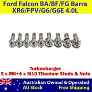 Titanium Turbo Charger Stud Kit For Ford Falcon XR6 BA/BF/FG 4.0L
