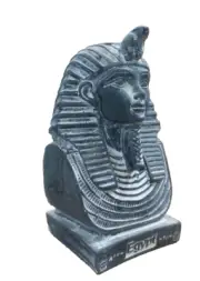 Unique Statue Egyptian Antique Bust King Tut Tutankhamen Mask Stone Pharaoh