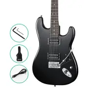 Alpha 41 Inch Electirc Guitar Humbucker Pickup Switch Full Size Black