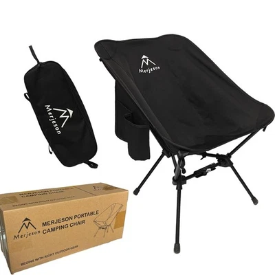 Portable Camping Chair with ReleaseLock, Stable Lightweight Camping Folding C...