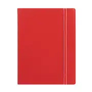 Filofax Classic A5 Notebook Ruled Pages Leather-Look Writing Stationery Red